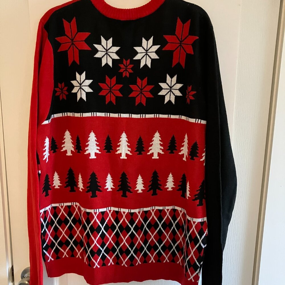 NFL Atlanta Falcons Ugly Christmas Sweater Mens Red, Black Size XX Large NEW. - Picture 14 of 16